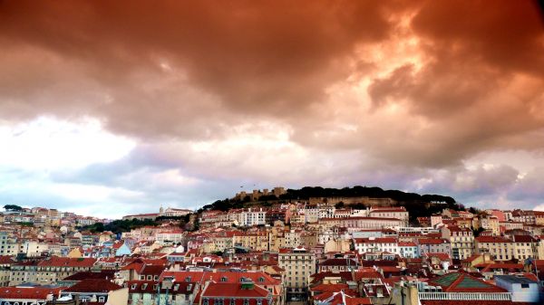 mar,nube,cielo,pueblo,Paisaje urbano,panorama