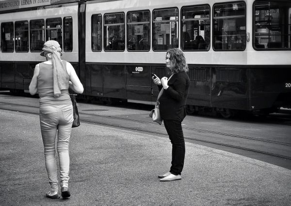 pedestrian,black and white,people,road,white,street