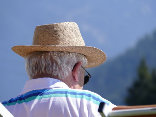 uomo,cappello,pensiero,colore,umano,blu