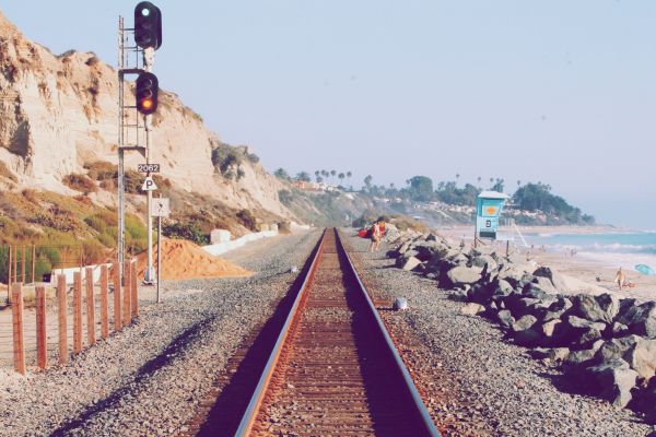 strand, hav, kyst, sand, boardwalk, ocean