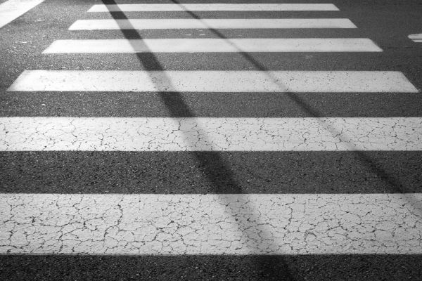 pedestrian, road, white, traffic, street, black and white