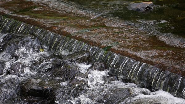 air,batu,air terjun,salju,musim dingin,sungai