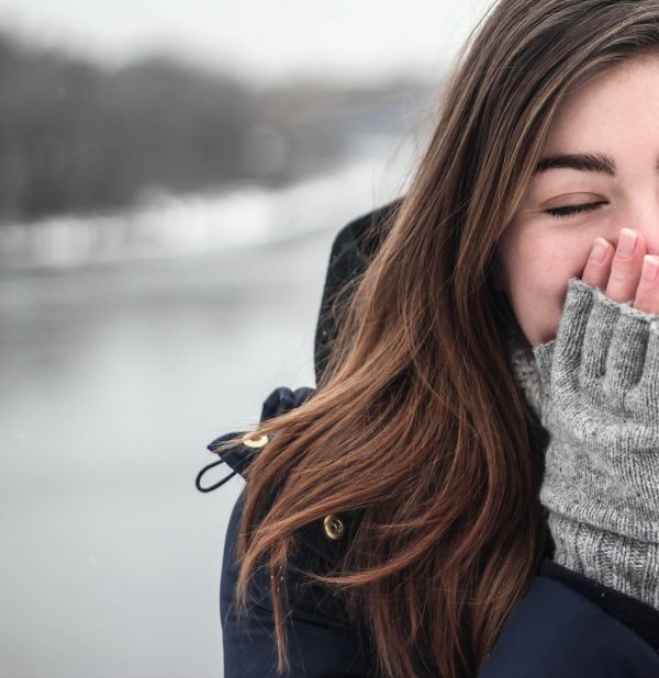 hand,person,vinter-,kvinna,kall,flicka