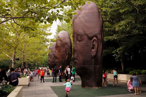 monument,resa,parkera,usa,staty,vår