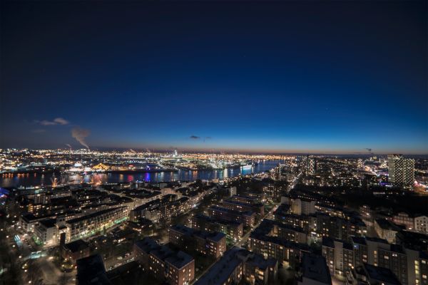 structuur, horizon, nacht, fotografie, stad, horizon