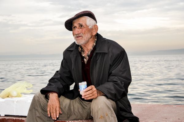 hombre, playa, para caminar, persona, gente, cielo