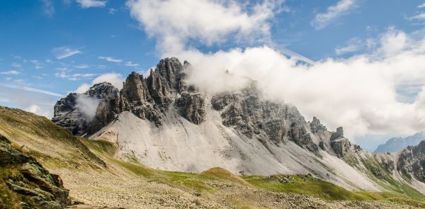 paesaggio, natura, natura selvaggia, a passeggio, montagna, nube