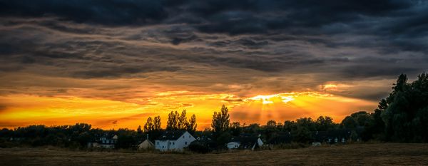 natur, horisont, Sky, himmel, sol, lys