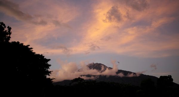 paisaje,horizonte,montaña,nube,cielo,amanecer