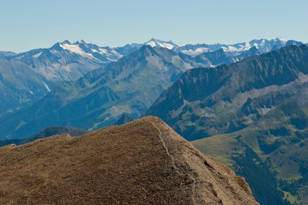 landschap, natuur, wildernis, wandelen, berg-, sneeuw