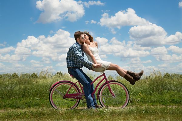 bicycle,bike,vehicle,grass,meadow,love