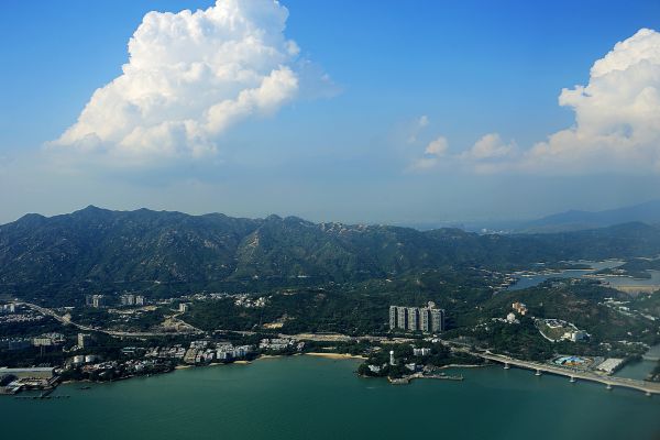 panorama,mar,costa,horizonte,montanha,nuvem