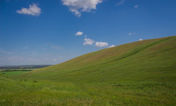 landskab, natur, græs, horisont, bjerg, Sky