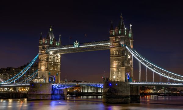 pont,nuit,ville,Urbain,rivière,Paysage urbain