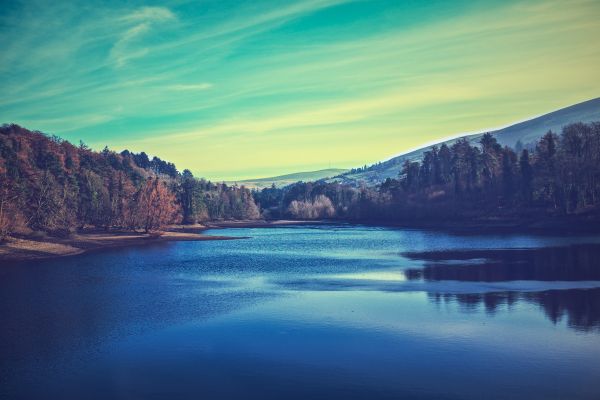 sky, nature, water, blue, body of water, natural landscape