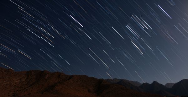 天空,晚,大气层,月亮,星,黑暗