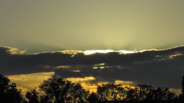 Landschaft, Natur, Horizont, Wolke, Himmel, Silhouette