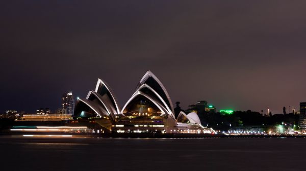 light, skyline, night, view, city, skyscraper