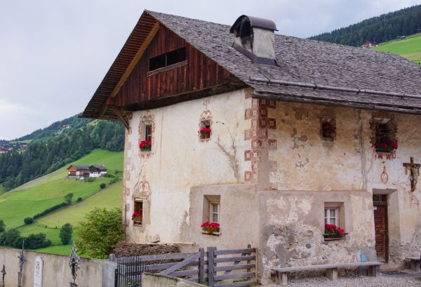 paysage, herbe, architecture, ciel, bois, ferme