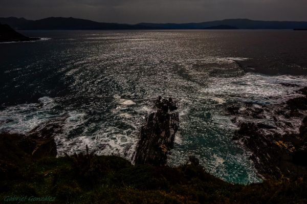 pemandangan, laut, pantai, air, batu, alam