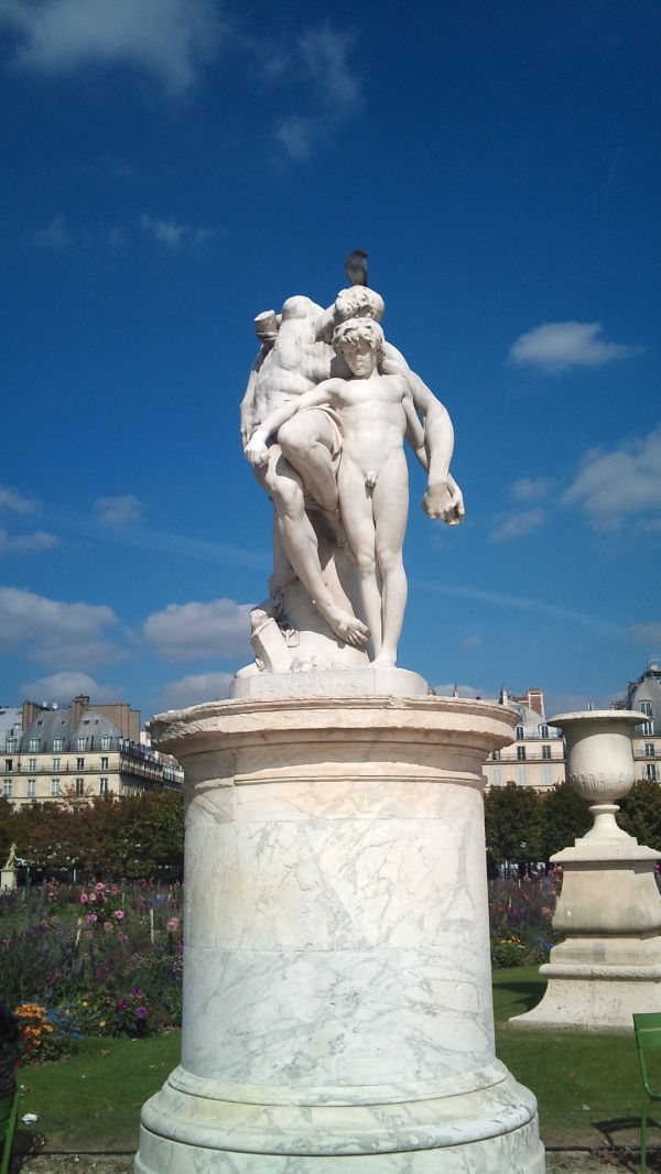 paris,monument,Frankrike,statue,landemerke,hage