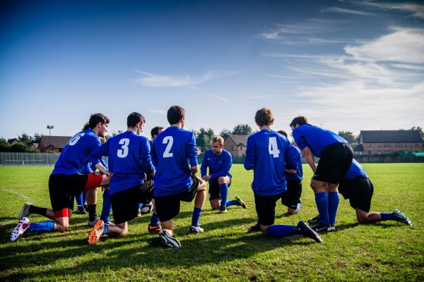 hombre, césped, gente, deporte, campo, juego