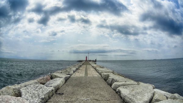 beach, sea, coast, water, sand, rock