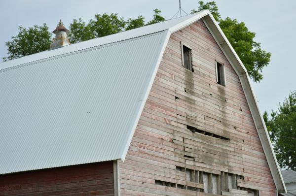 faipari, Farm, építészet, tábla, vidéki táj, ház