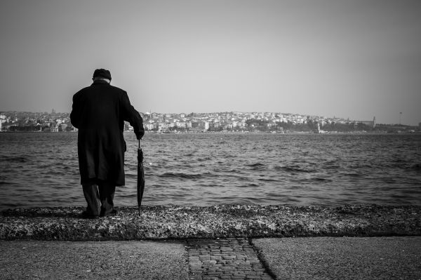 homme,mer,côte,océan,horizon,plage