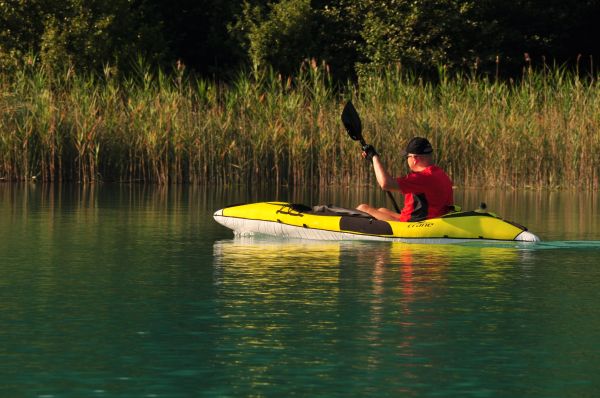 water, boot, meer, kano, landschap, natuur