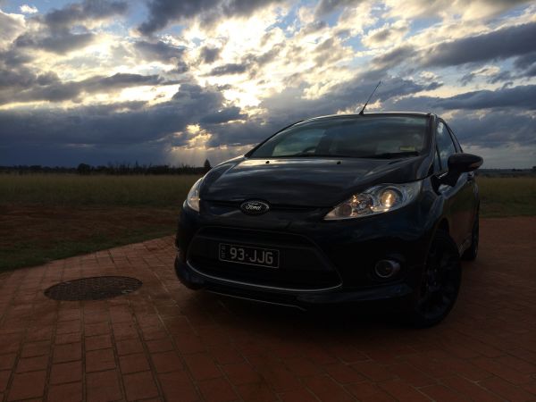 coche, vehículo, parachoque, cielo, noche, negro