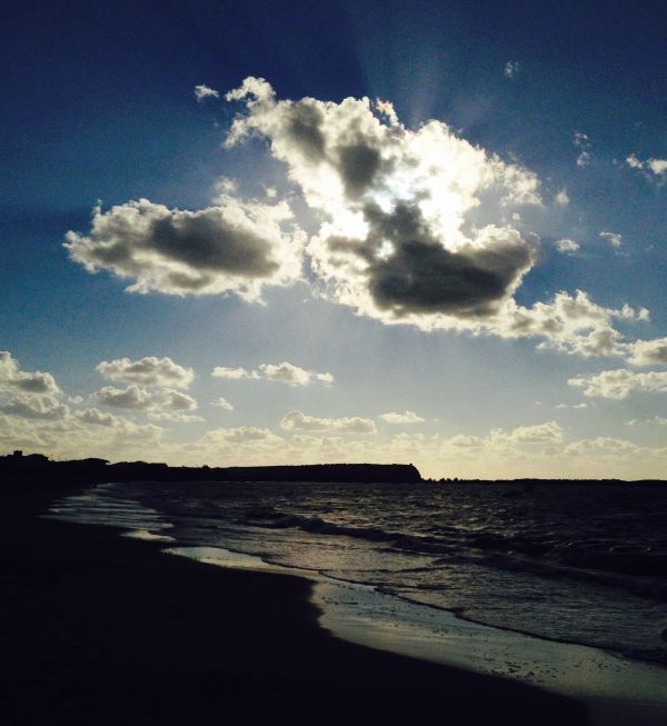 plage, mer, côte, eau, océan, horizon