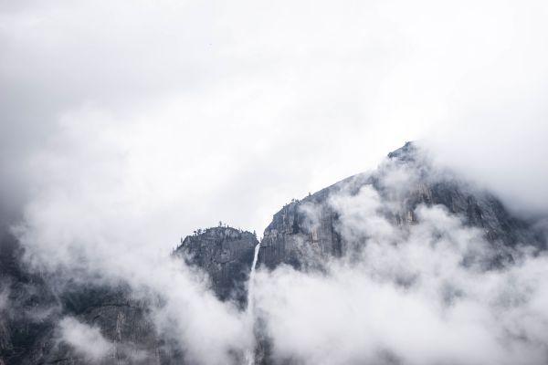 natur,Berg,snö,moln,himmel,vinter-