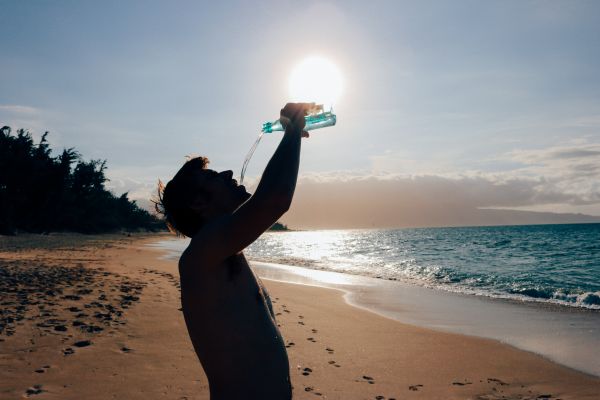 beach, sea, water, sand, man, coast