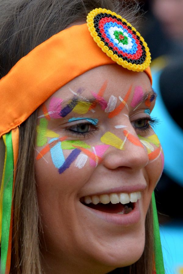 vrouw,decoratie,carnaval,kleur,kleding,gezichtsuitdrukking