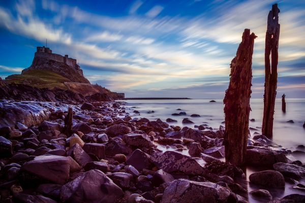 Himmel, Natur, Meer, natürliche Landschaft, Wasser, Rock