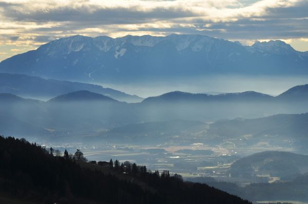 landscape, nature, wilderness, mountain, snow, cloud