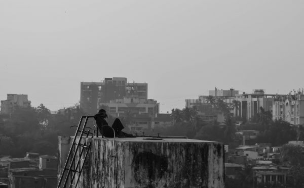 Horizont, Schwarz und weiß, Skyline, Fotografie, Stadt, Morgen