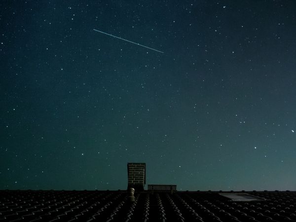 naturaleza, ligero, cielo, noche, estrella, casa