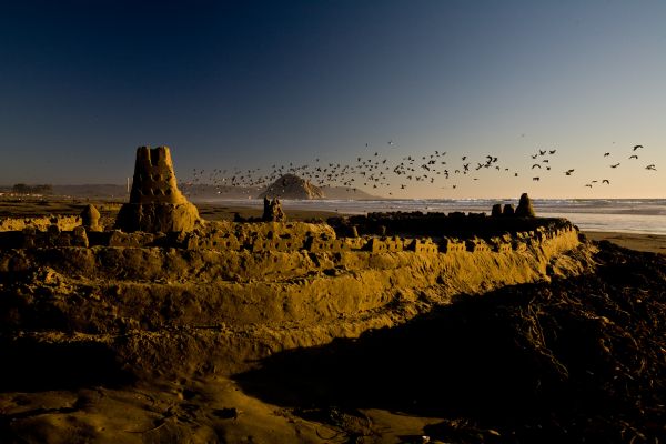 panorama,areia,Rocha,de praia,mar,costa