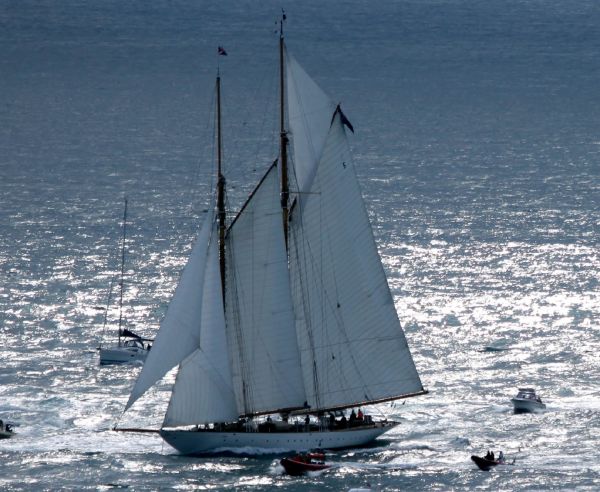 mar, agua, barco, viento, enviar, Oceano