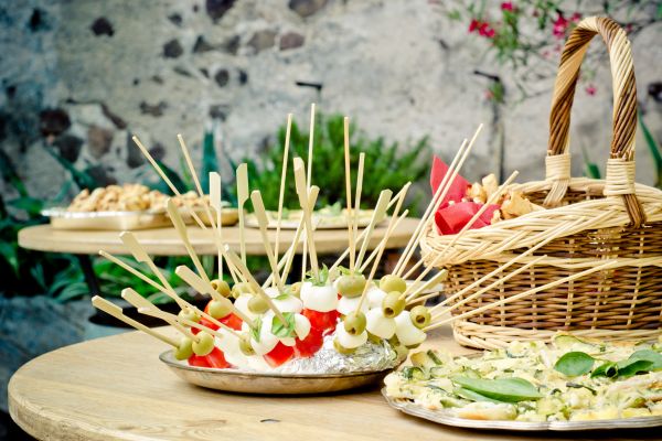 花,夏,お祝い,皿,お食事,表