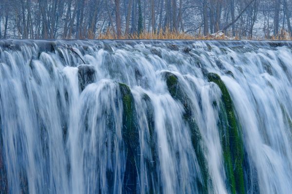 пейзаж, воды, природа, на открытом воздухе, камень, водопад