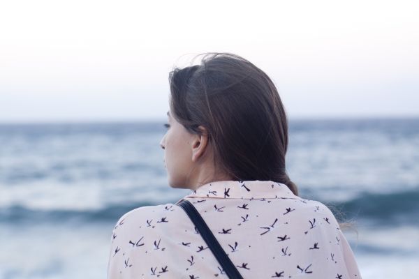 sea, person, girl, woman, hair, photography