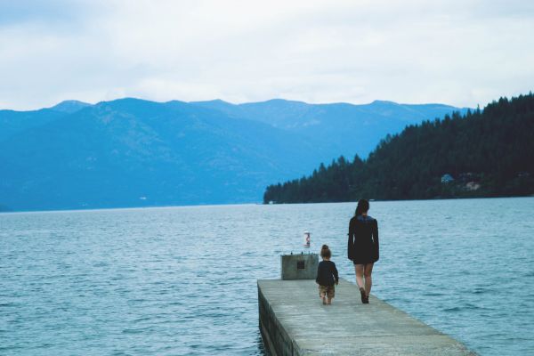 naturaleza,mujer,mar,costa,agua,montaña