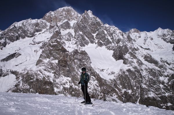 山,雪,冬,空,スポーツ,冒険