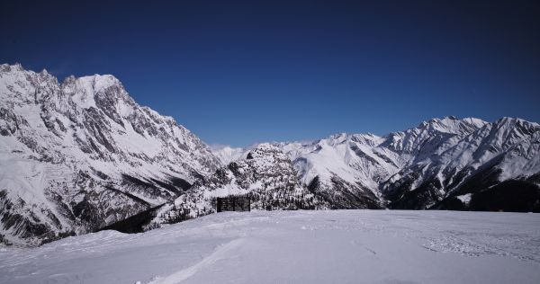 山, 雪, 冬, 空, スポーツ, 山脈