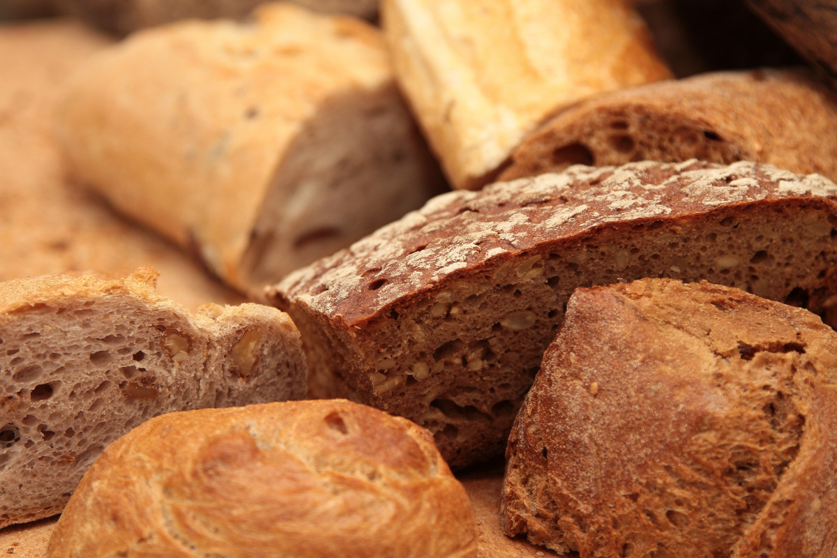 eten, ontbijt, bakken, brood, zuurdesem, rogge-, ciabatta, gebakken goederen, bruin brood, bier brood, roggebrood, gras familie, volkoren, gesneden brood, soda brood