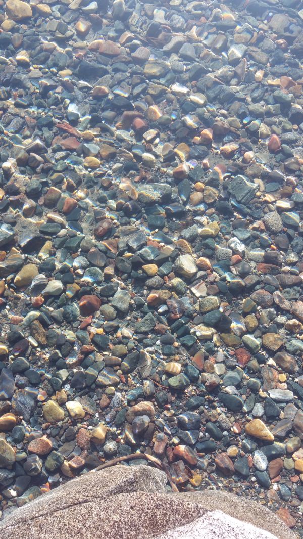 sea, coast, sand, rock, shore, cobblestone