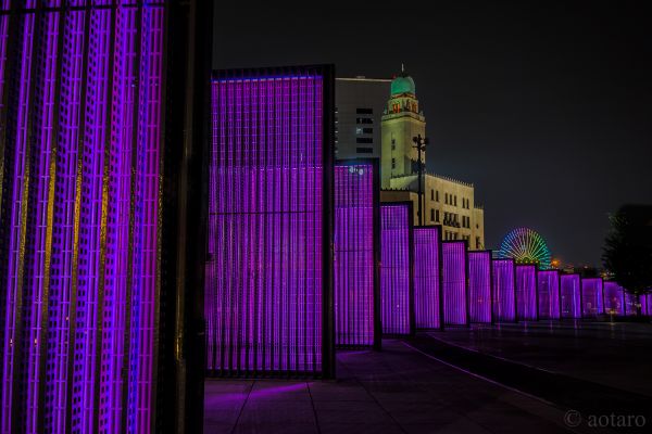 lumière, nuit, Horizon, Gratte-ciel, soir, réflexion